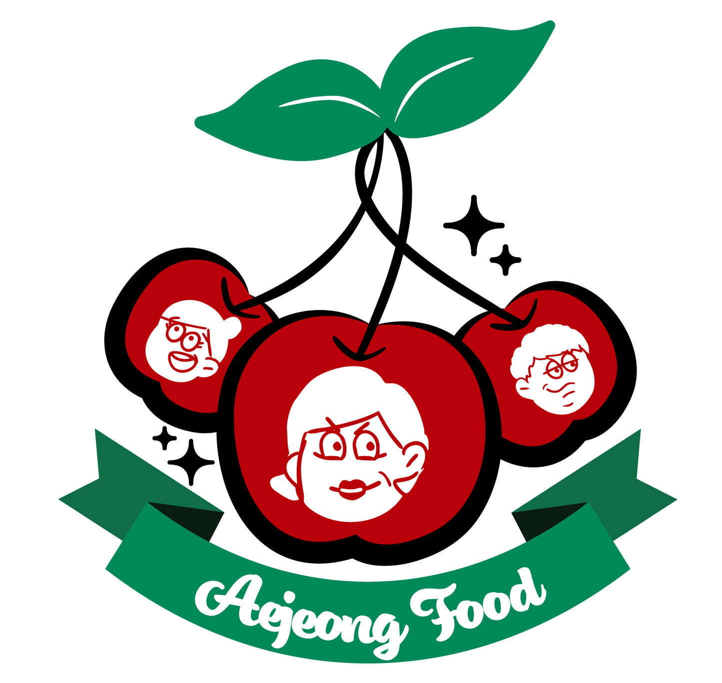 Aejeong Triple Cherry Key Ring